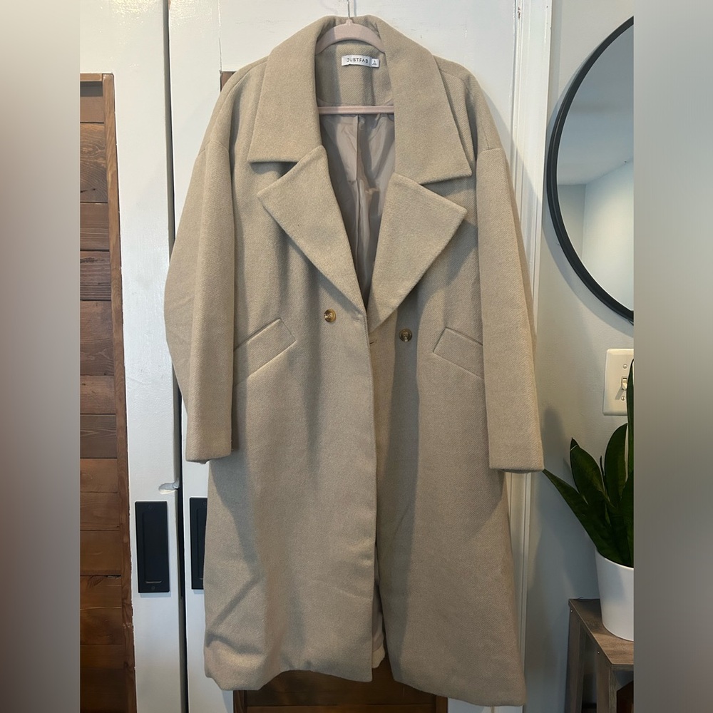 JustFab Classic Tan Trench Coat